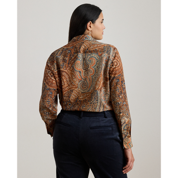Classic Fit Paisley Crepe Shirt