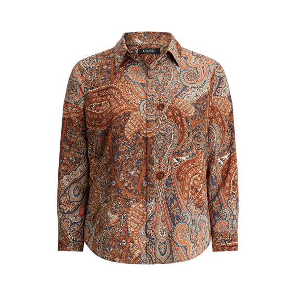 Classic Fit Paisley Crepe Shirt