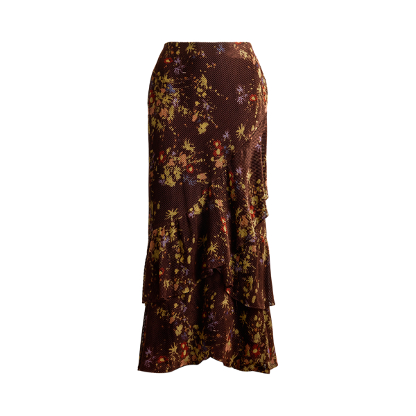 Rib-Knit Pencil Midi Skirt