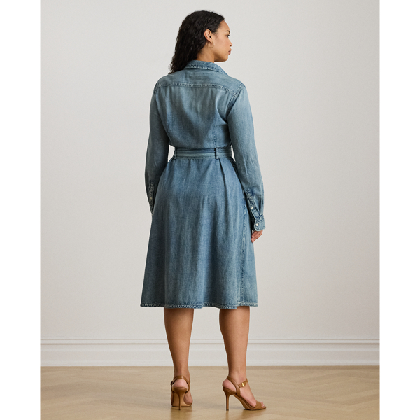 Belted Denim Shirtdress