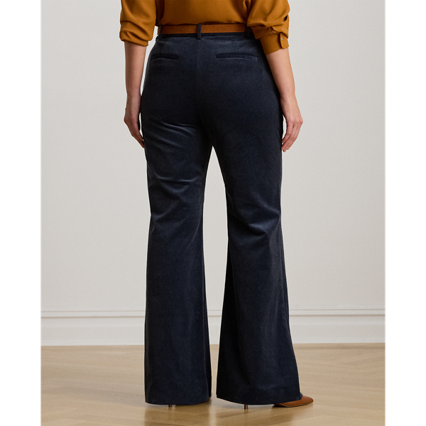 (取寄) ローレン ラルフローレン レディース ハイライズ コーデュロイ フレア パンツ Lauren Ralph Lauren women High-Rise Corduroy Flare Pants Lauren Navy High-Rise Corduroy Flare Pant