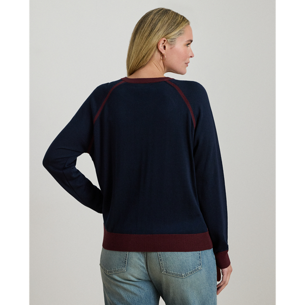 Equestrian-Print Cotton-Blend Sweater