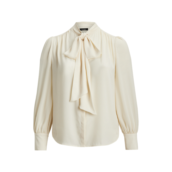 Georgette Tie-Neck Blouse