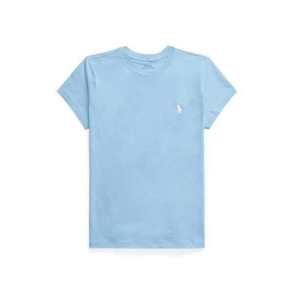 Katoenen jersey T-shirt met ronde hals