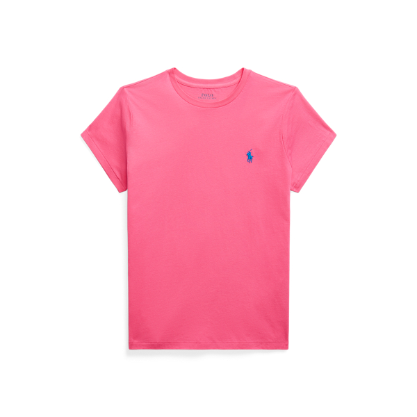 Katoenen jersey T-shirt met ronde hals