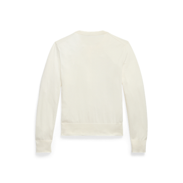 Katoenen vest met ronde hals Polo Ralph Lauren in Collection cream 2
