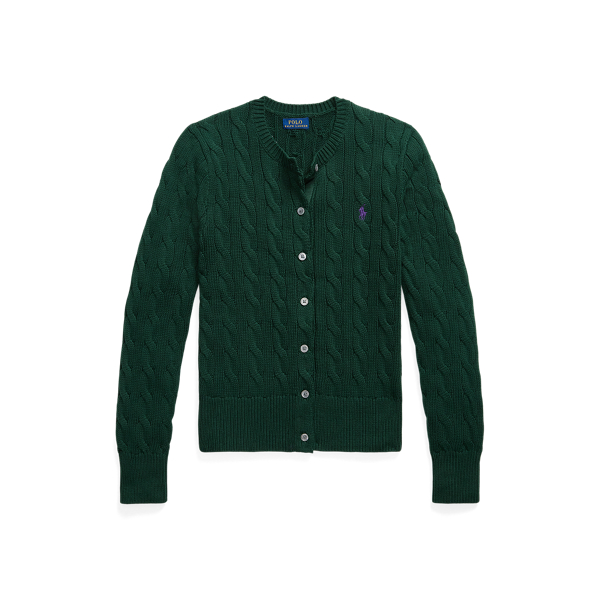 Cable-Knit Cotton Cardigan