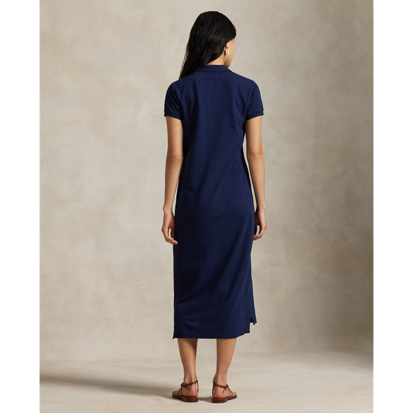 Polo Ralph Lauren 深藍色 棉質珠地網眼 Polo 連身裙 4