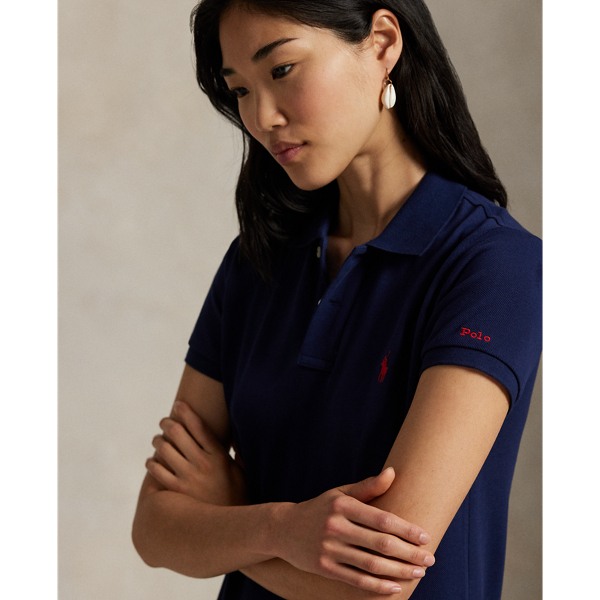 Polo Ralph Lauren 深藍色 棉質珠地網眼 Polo 連身裙 5