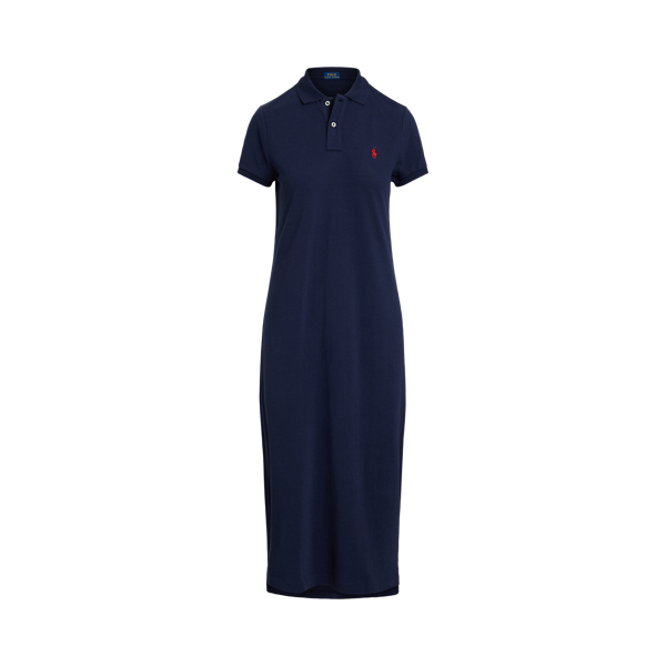 Polo Ralph Lauren 深藍色 棉質珠地網眼 Polo 連身裙 2