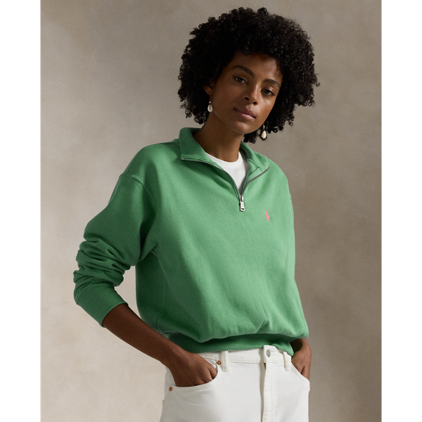 Quarter zip fleece ralph lauren sale