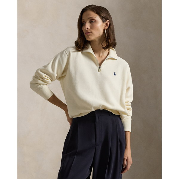 Ralph lauren half zip pullover women's on sale