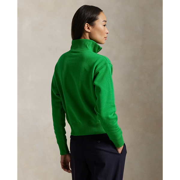 売れ筋商品|||ラルフローレン パーカー・スウェットシャツ レディース アウター FLEECE QUARTER ZIP - Sweatshirt - preppy green Fleece Quarter-Zip for Women | Ralph Lauren® PA