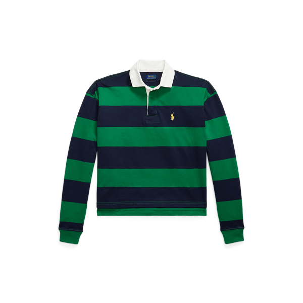 Cotton Cropped Rugby Shirt