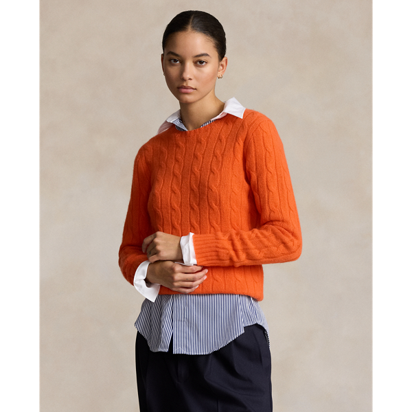 Ralph lauren orange sweater hotsell