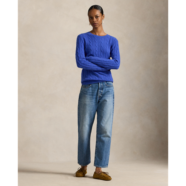 Sail Blue The Iconic Cable-Knit Cashmere Sweater Polo Ralph Lauren 4