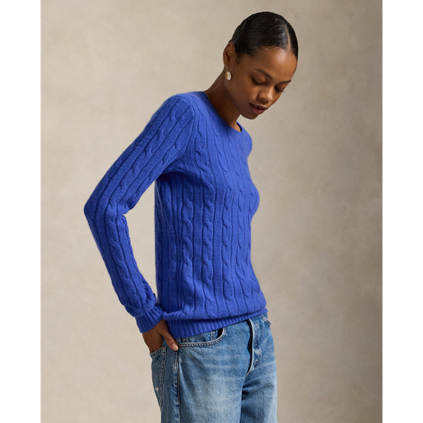 Sail Blue The Iconic Cable-Knit Cashmere Sweater Polo Ralph Lauren 7