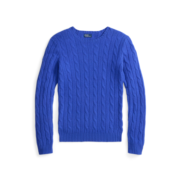 Sail Blue The Iconic Cable-Knit Cashmere Sweater Polo Ralph Lauren 2
