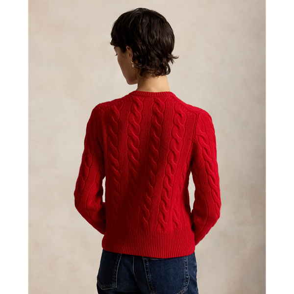 Cable-Knit Wool-Cashmere Cardigan