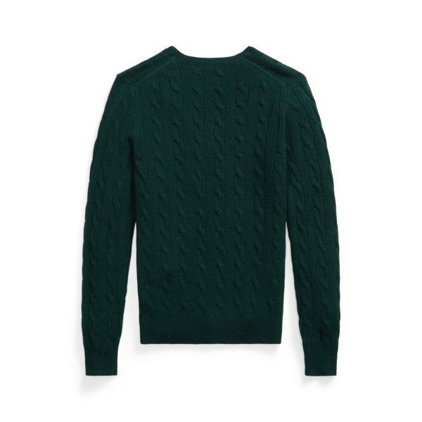 Pull col en&nbsp;V torsad&eacute; laine et cachemire