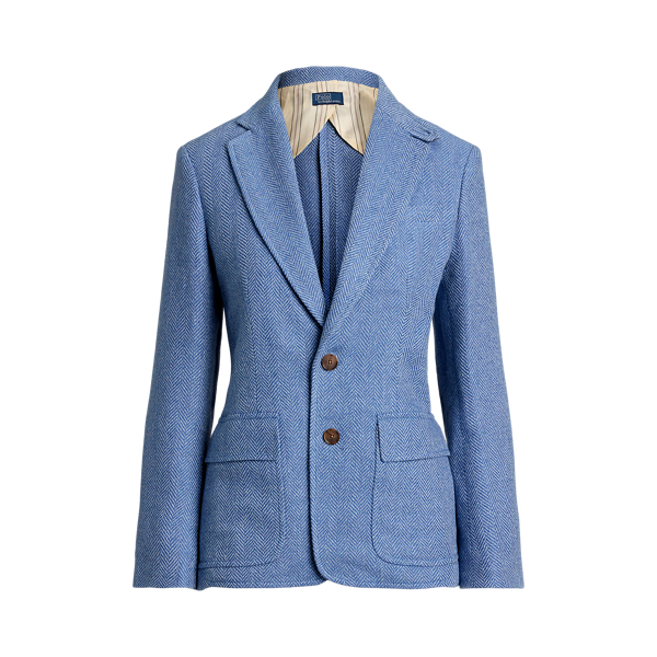 Ralph lauren herringbone blazer womens best sale