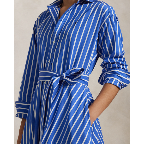 POLO RALPH LAUREN ポロ BELTED STRIPED COTTON シャツ ドレス Belted Striped Cotton Shirtdress for Women | Ralph Lauren® PA