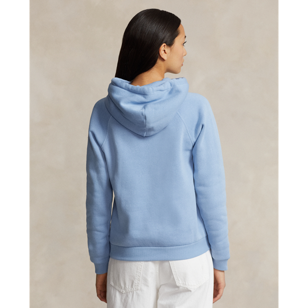 Shrunken-Fit Kapuzenpullover aus Fleece Polo Ralph Lauren in Chambray Blue 5