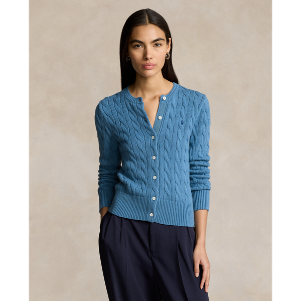 Ralph lauren blue cardigan sale