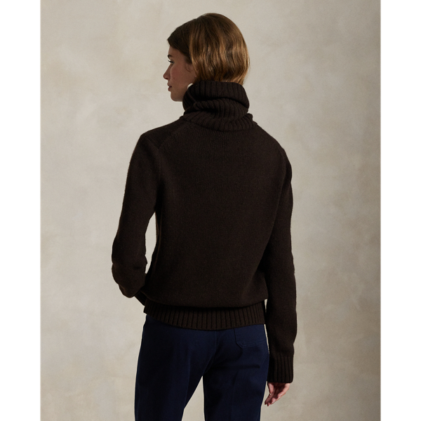 Wollpullover mit Rollkragen Polo Ralph Lauren in Walnut Brown Melange 5