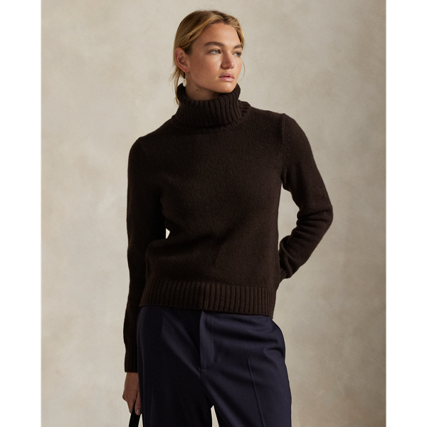 Wollpullover mit Rollkragen Polo Ralph Lauren in Walnut Brown Melange 7