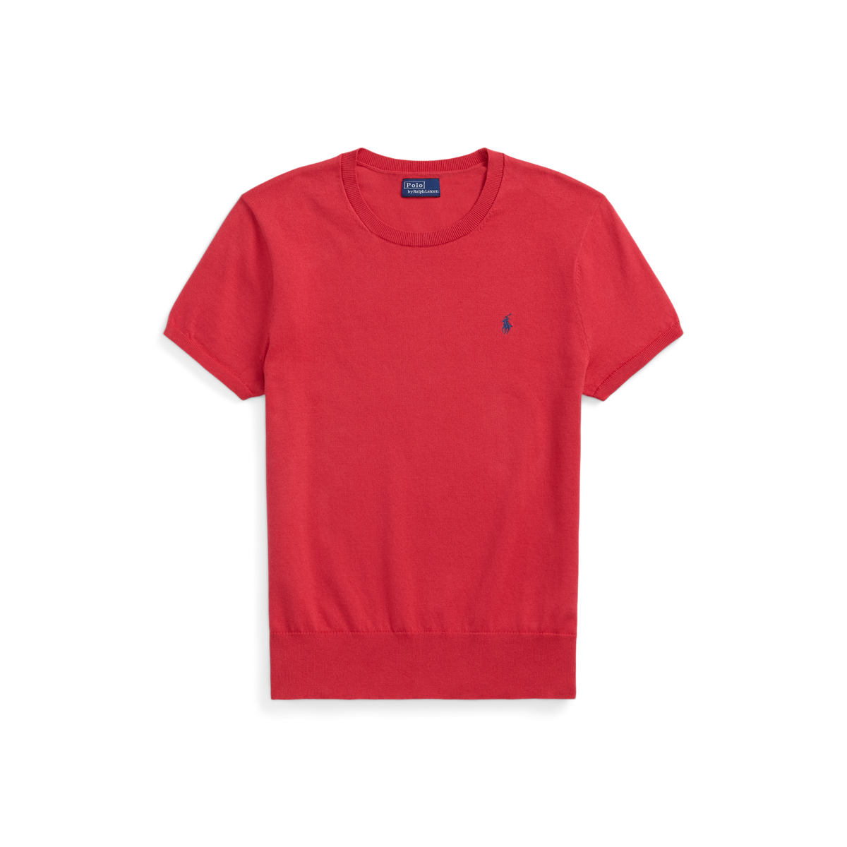ラルフ ローレン] セーター 半袖 コットンブレンド ブルー (POLO