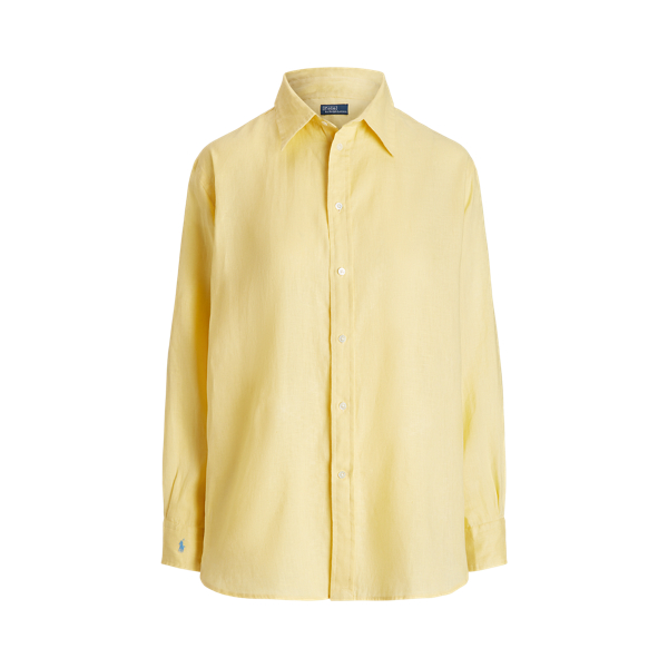 Chemise d&eacute;contract&eacute;e en lin