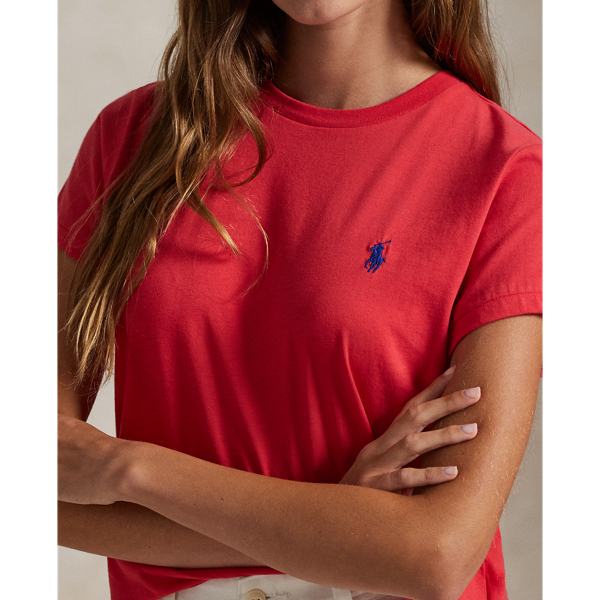 POLO RALPH LAUREN 売れ筋商品|||ラルフローレン Tシャツ トップス レディース Polo shirts Red Women's Red T-Shirts & Tops | Ralph Lauren® SI