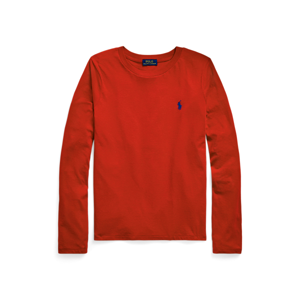 Long Sleeve Jersey Crewneck T Shirt