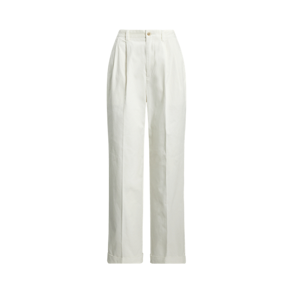 Linen Drawstring Straight-Leg Pant