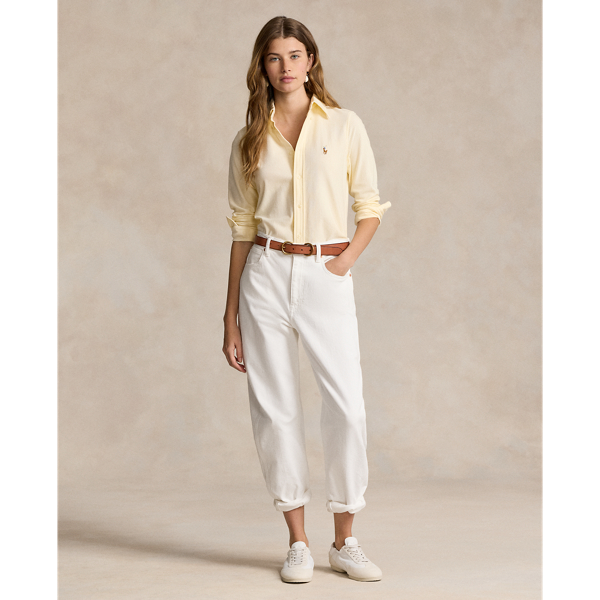 Ralph lauren women's striped oxford shirt shop