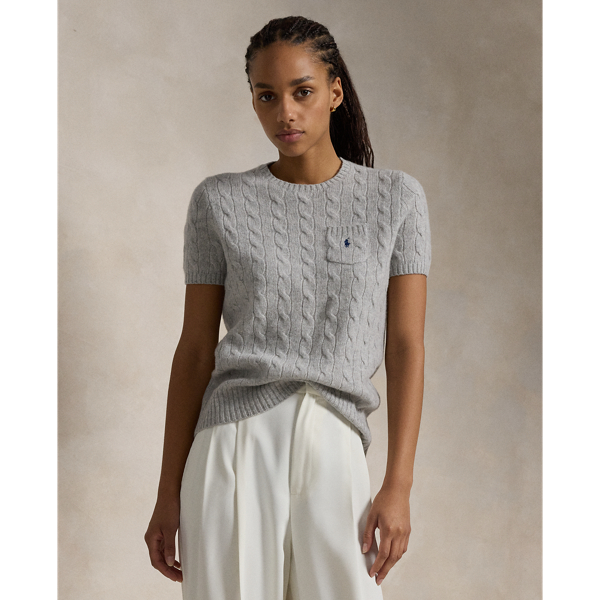 Pull gris ralph shops lauren femme