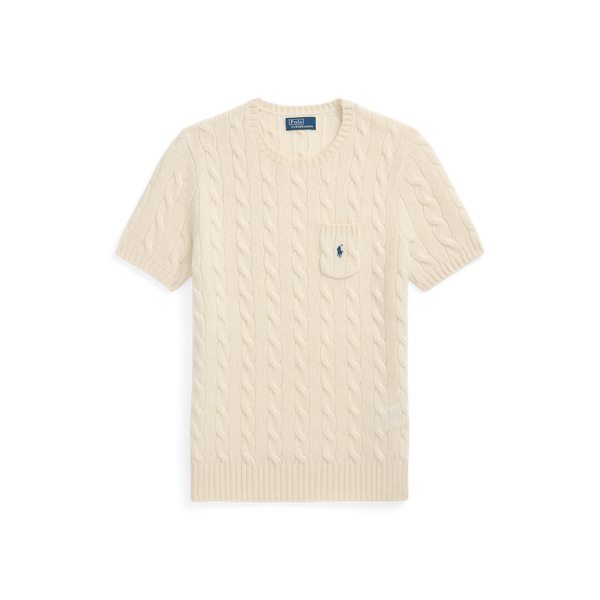 Kurzarmpullover mit Zopfmuster Polo Ralph Lauren in 1