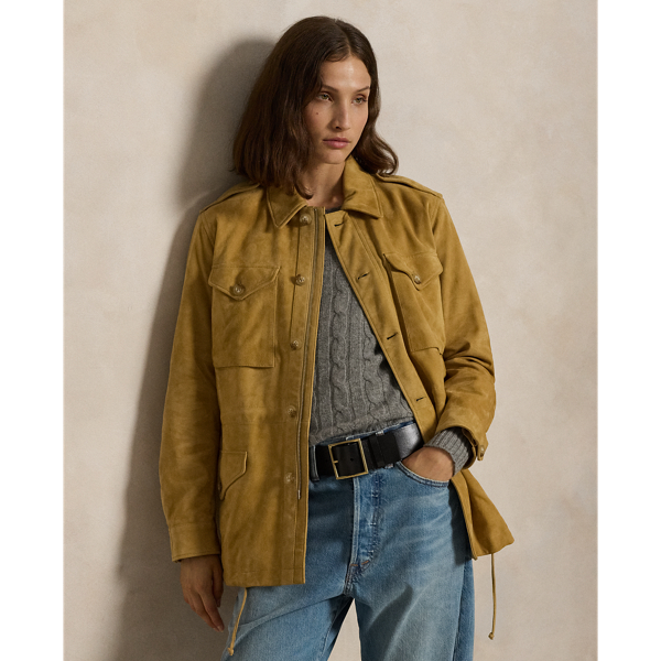 Veste surplus en agneau velours
