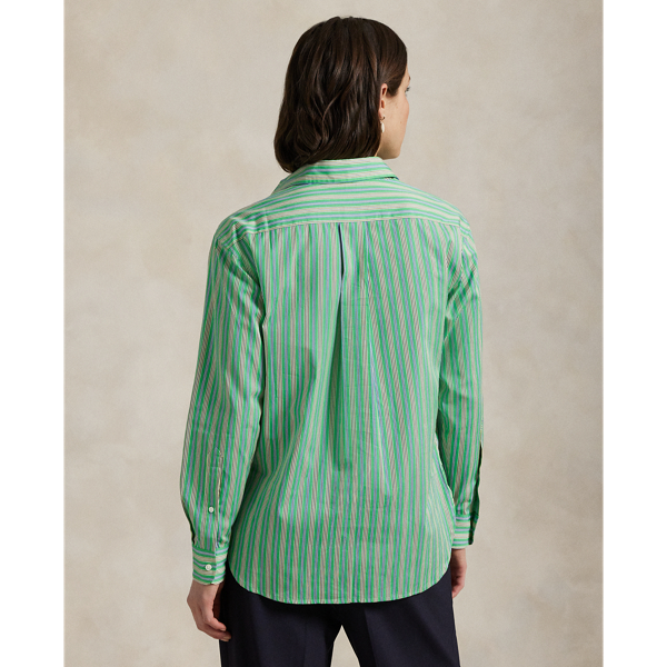 Relaxed Fit Striped Cotton Shirt