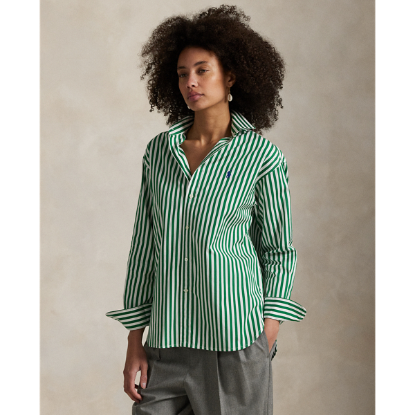 売れ筋商品|||ラルフローレン カットソー トップス レディース Women's Relaxed-Fit Cotton Shirt White ralph-lauren-pre-kotta-long-