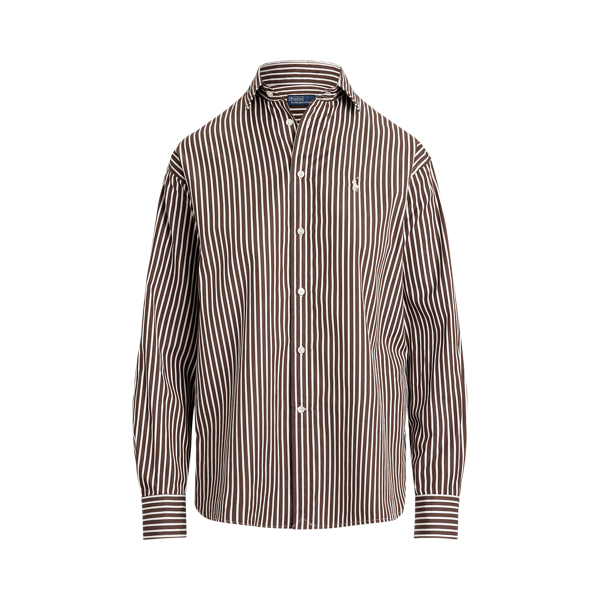 Relaxed Fit Striped Cotton Shirt for Women | Ralph Lauren® IL