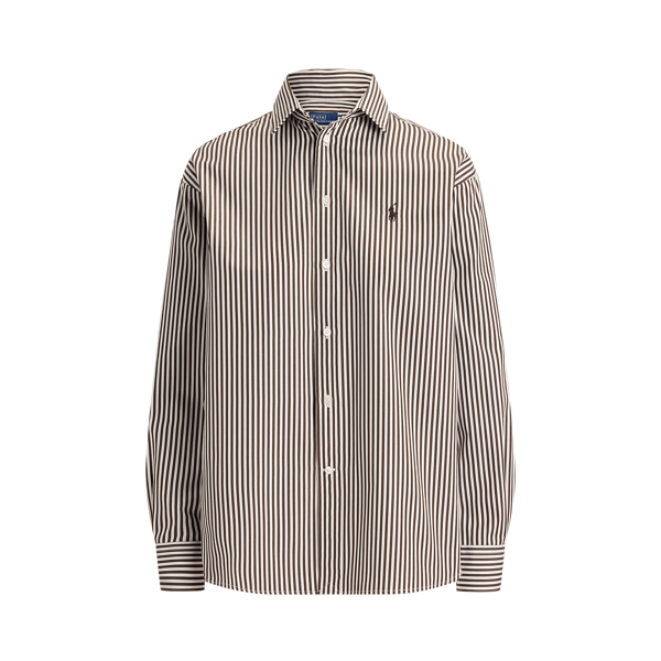 Relaxed Fit Striped Cotton Shirt