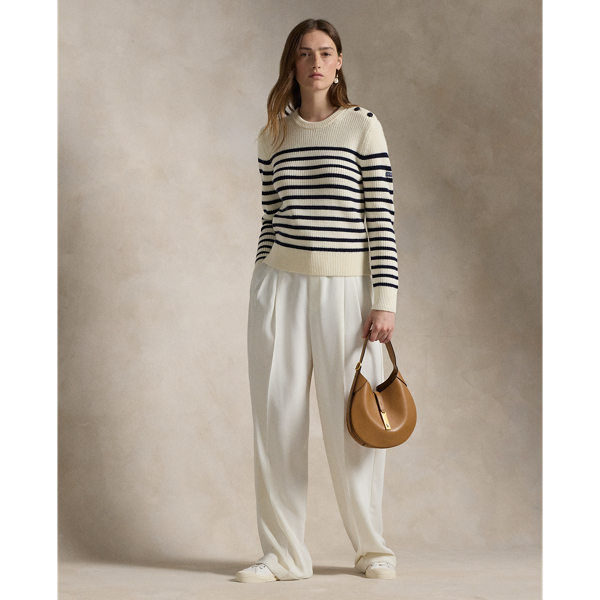 Striped Wool Crewneck Jumper