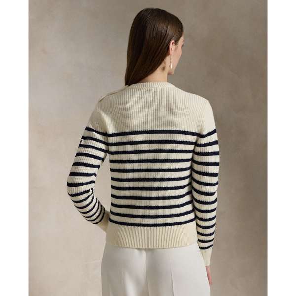 Striped Wool Crewneck Jumper