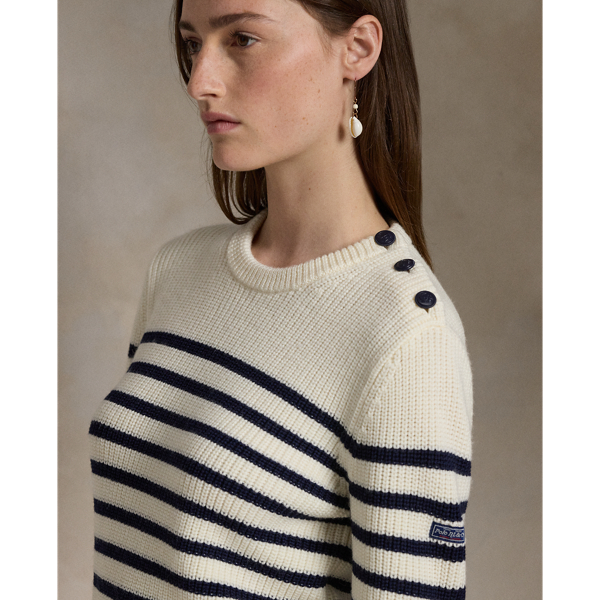 Striped Wool Crewneck Jumper