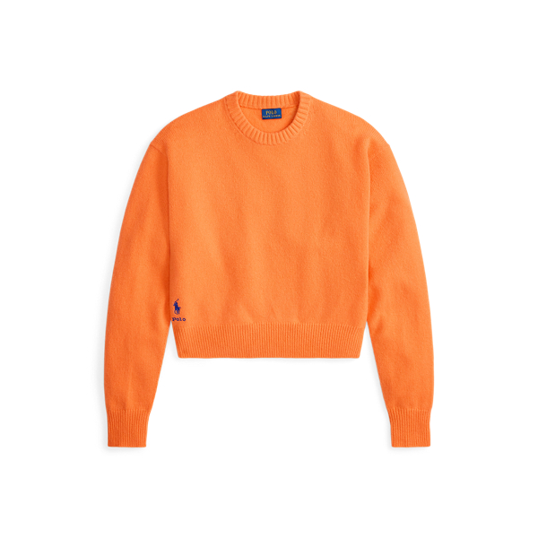 Wool-Blend Cropped Crewneck Jumper