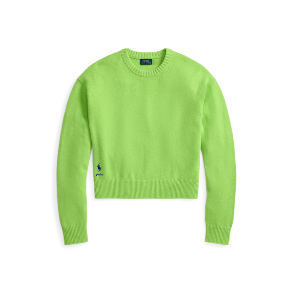 Wool-Blend Cropped Crewneck Jumper Polo Ralph Lauren 1