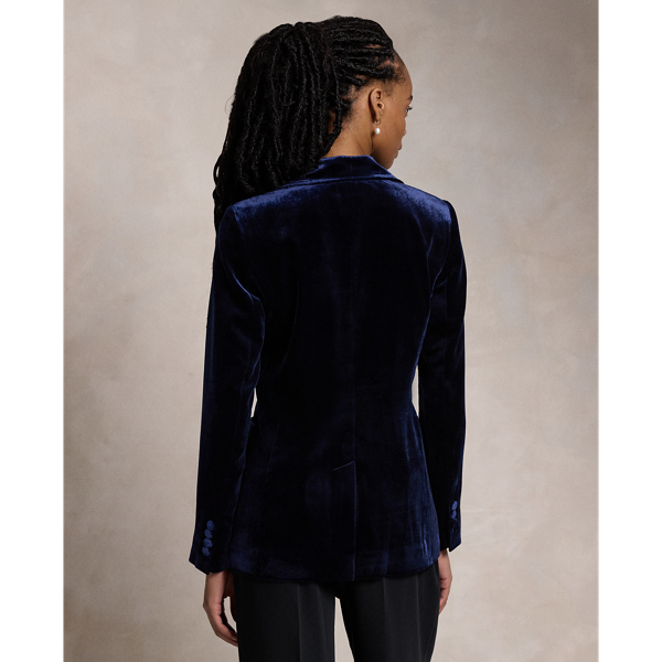 Silk Blend Velvet Blazer