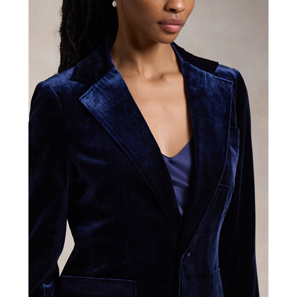 Silk Blend Velvet Blazer